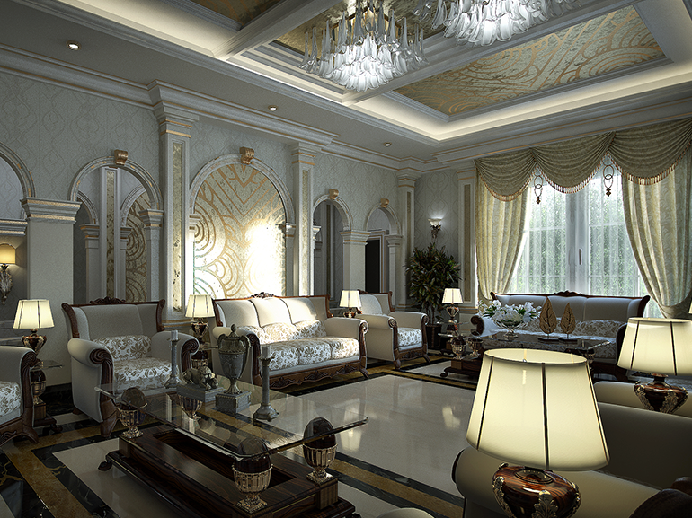 Villa decor interiors Abdel Mohsen El Manif